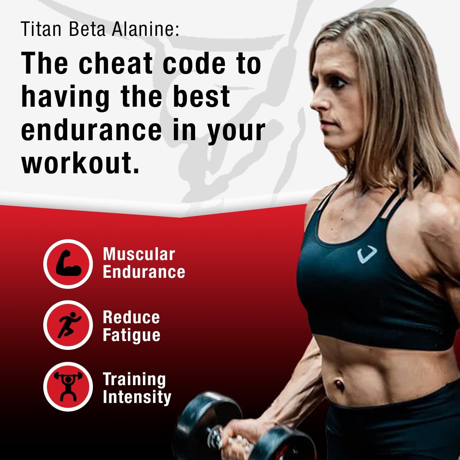 Titan Nutrition Beta Alanine, Unflavored - Preworkout Carnosine Booster for Physical Endurance, Reduce Lactic Acid & Muscle Fatigue, Support Workout Capacity for Weightlifting & High Intensity Cardio