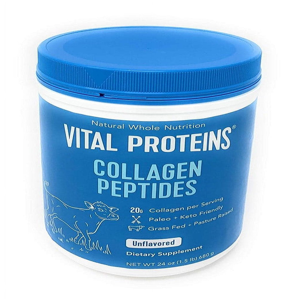 Vital Proteins Collagen Peptides Pasture Raised Grass Fed Paleo Friendly - 24 Oz