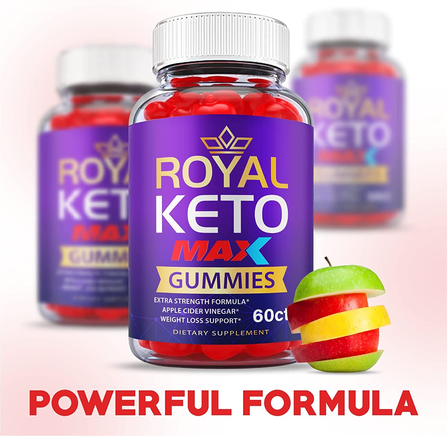 Royal Keto Gummies Max Strength - Royal Keto ACV Gummies Vegan Formula with Apple Cider Vinegar, Weight Apple Loss Cider, Beet Root Juice, Vitamin B12 and B6, Royal Keto Gummies Purple (60 Gummies)