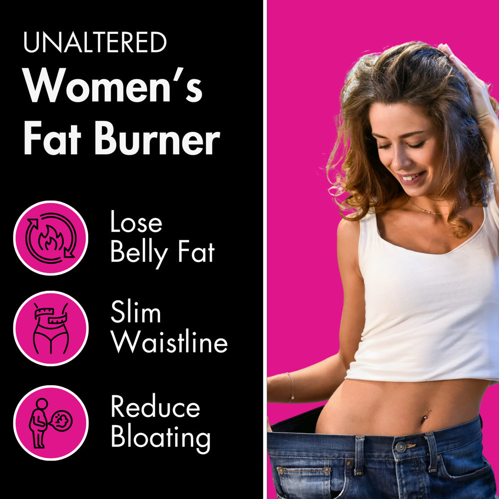 Belly Fat Burner for Women - CLA Weight Loss Dietary Supplement - 90 Ct - Unaltered Athletics