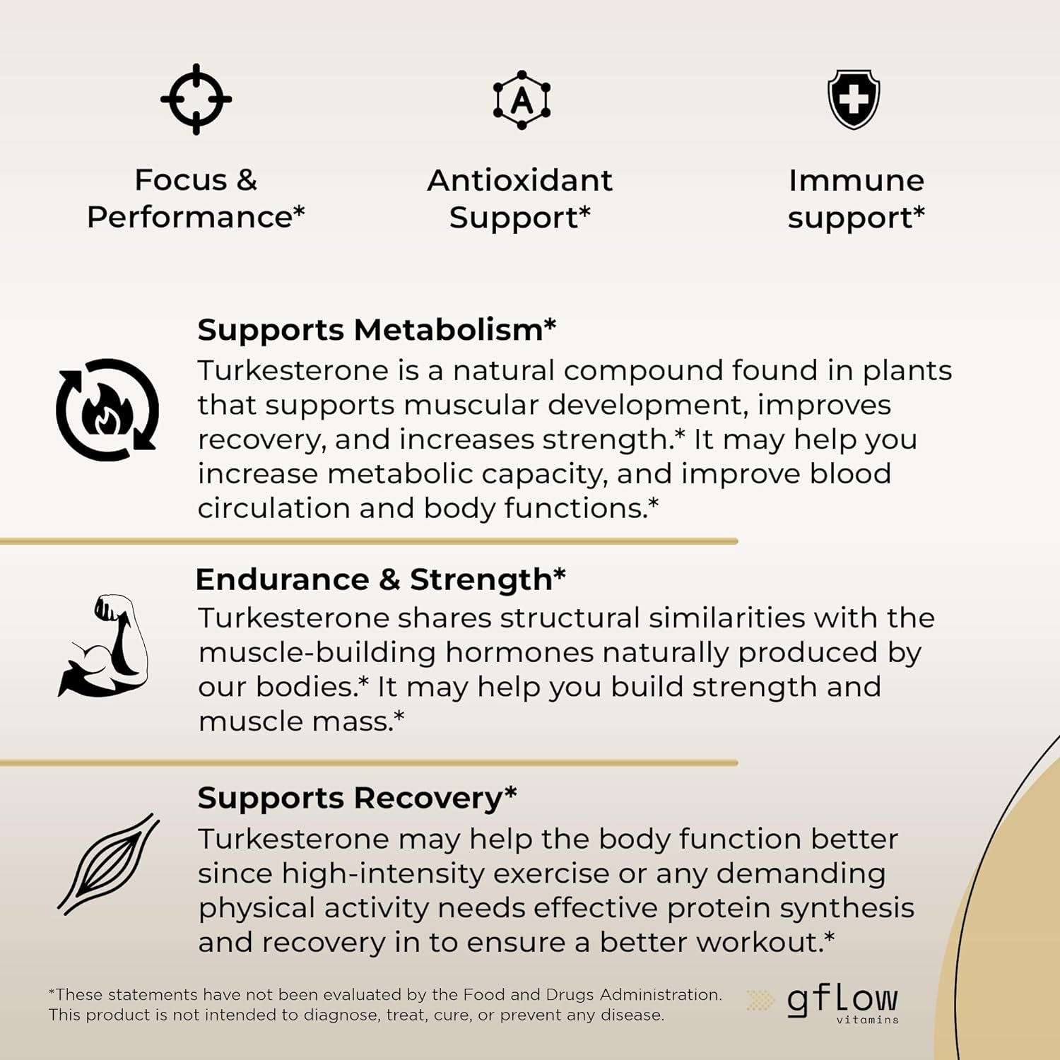 Turkesterone - 500 Mg (Ajuga Turkestanica Extract Std. to 10% Turkesterone) Similar to Ecdysterone - Promotes Strength, Endurance, Muscle Growth - Highly Bioavailable & Plant Based - 4 Months Supply