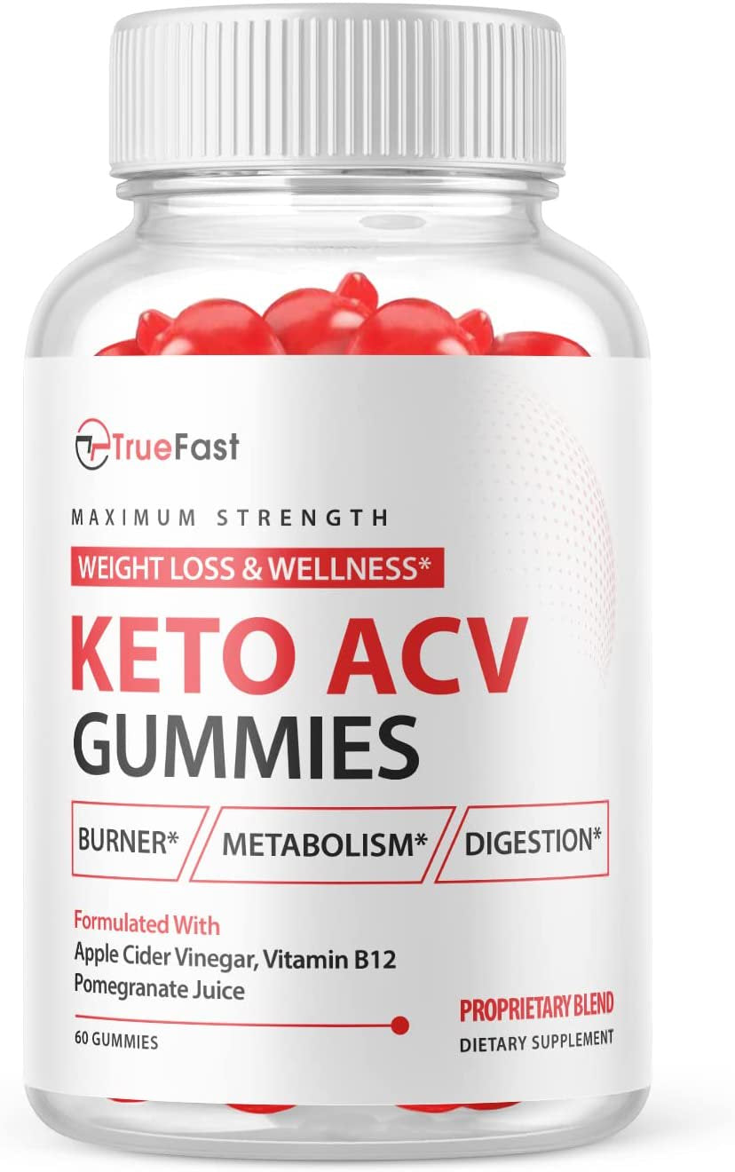 (1 Pack) True Fast Keto ACV Gummies - Supplement for Weight Loss - Energy & Focus Boosting Dietary Supplements for Weight Management & Metabolism - Fat Burn - 60 Gummies