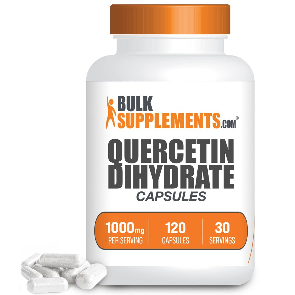 Bulksupplements.Com Quercetin Dihydrate Capsules, 1000Mg - Heart & Immune Support (120 Gel Caps)