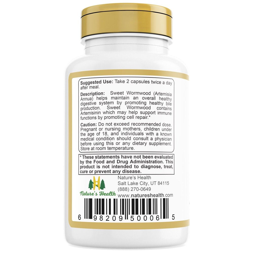 60 Count Sweet Wormwood Artemisia Annua – Gut Health & Detox