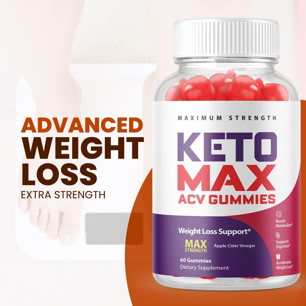 (5 Pack) Keto Max Keto ACV Gummies - Supplement for Weight Loss - Energy & Focus Boosting Dietary Supplements for Weight Management & Metabolism - Fat Burn - 300 Gummies