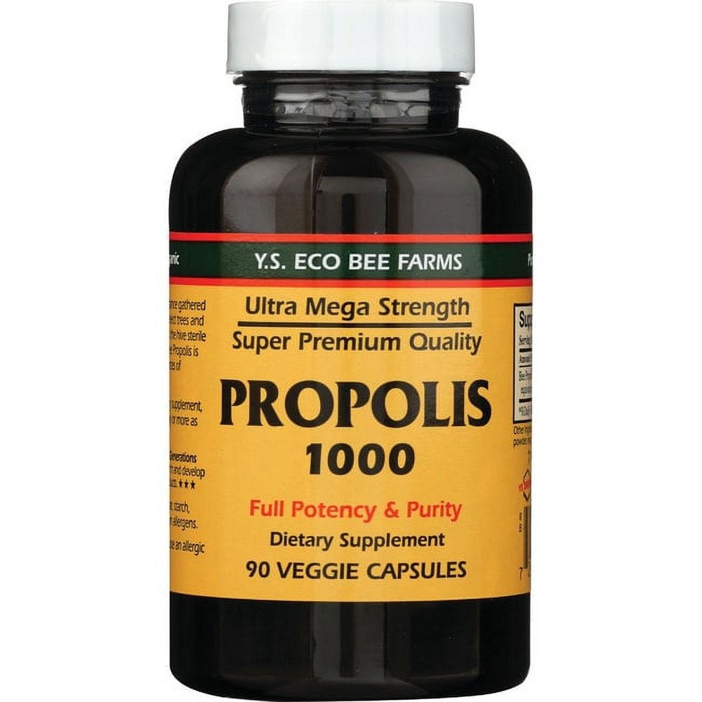 Y.S. Eco Bee Farms Propolis 1000 1,000 Mg 90 Veg Caps