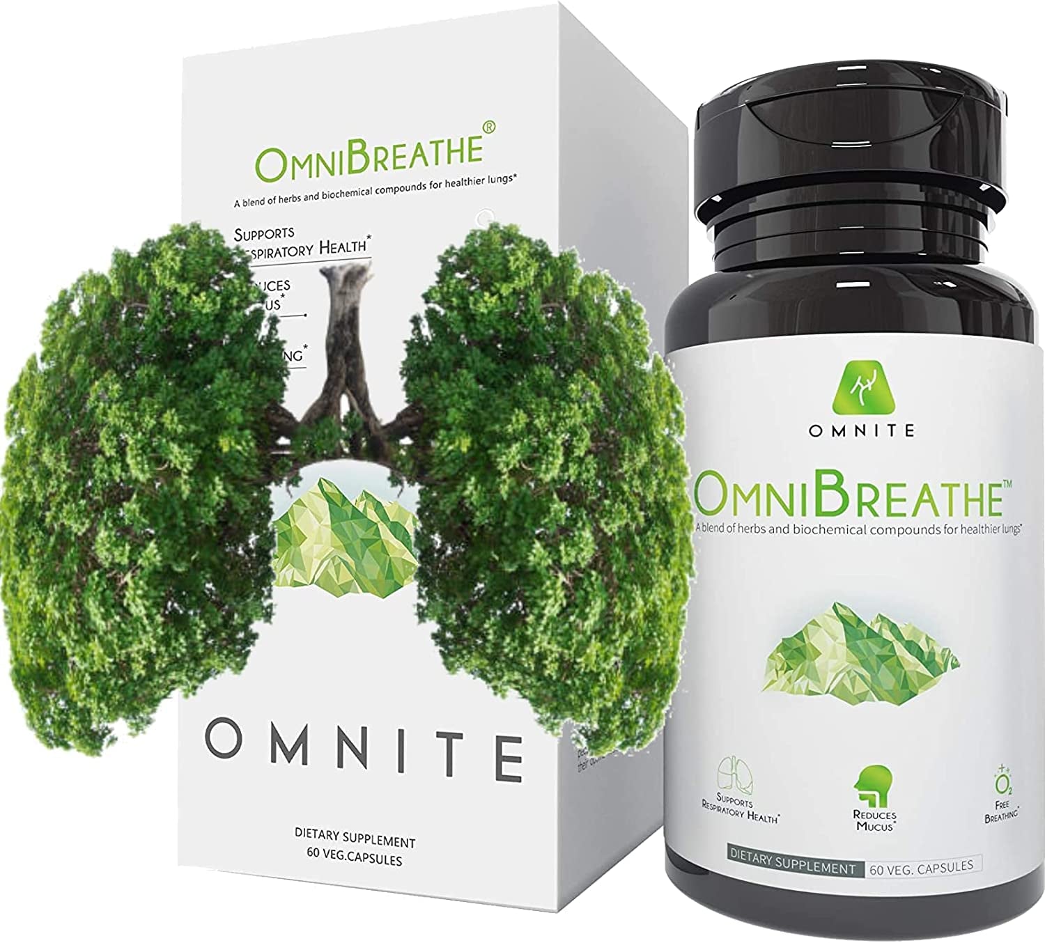 Fuxion OMNIBREATHE for Lung Clanse and Detox 60 Vegan Capsules