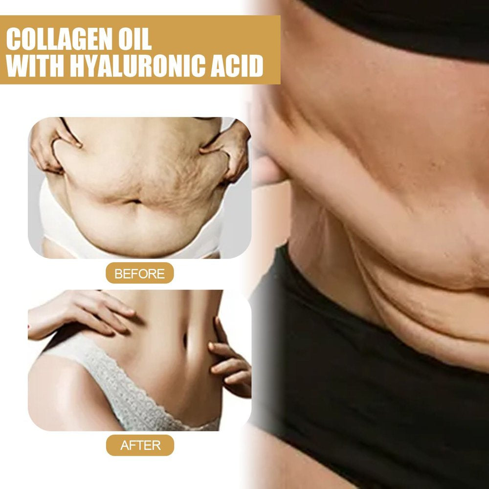 DVKOVI Body Firming Collagen Oil for Thigh Arm Belly Shape Abdominal Skin Shaping Body Skin Care Oil 30Ml