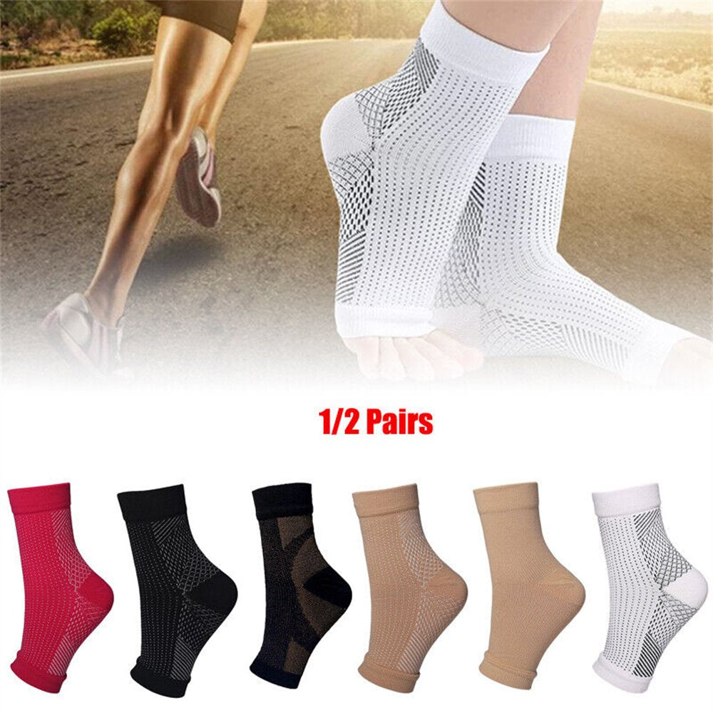 2 Pairs Amrelieve Soothesocks Ankle Compression Socks for Neuropathy Pain