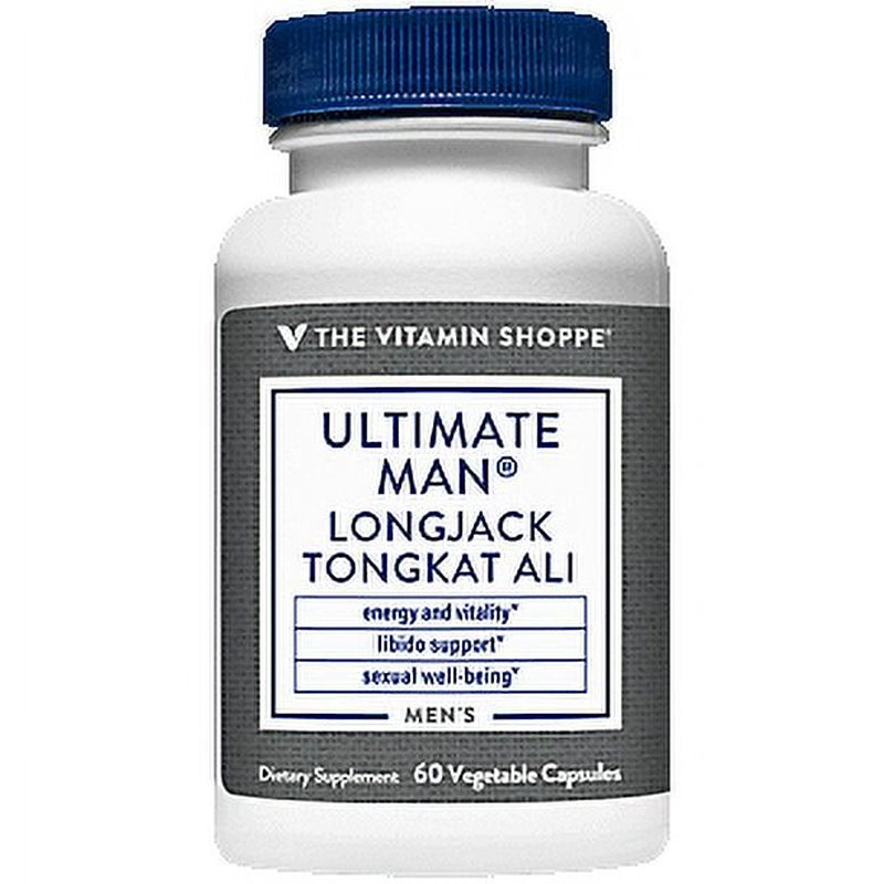 Ultimate Man Longjack Tongkat Ali ? Sexual Well-Being & Libido Support (60 Vegetable Capsules)