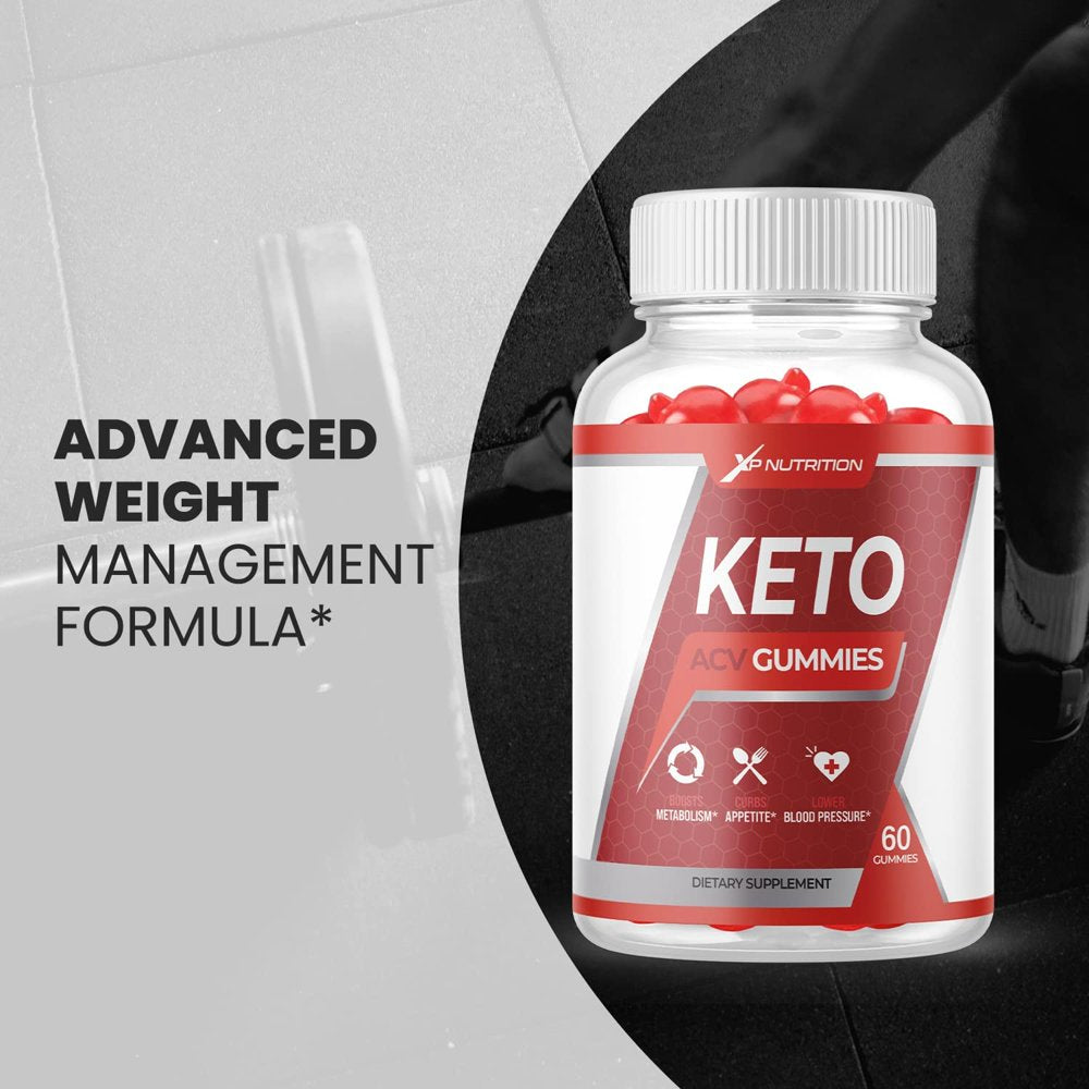 (1 Pack) XP Nutrition Keto ACV Gummies - Supplement for Weight Loss - Energy & Focus Boosting Dietary Supplements for Weight Management & Metabolism - Fat Burn - 60 Gummies