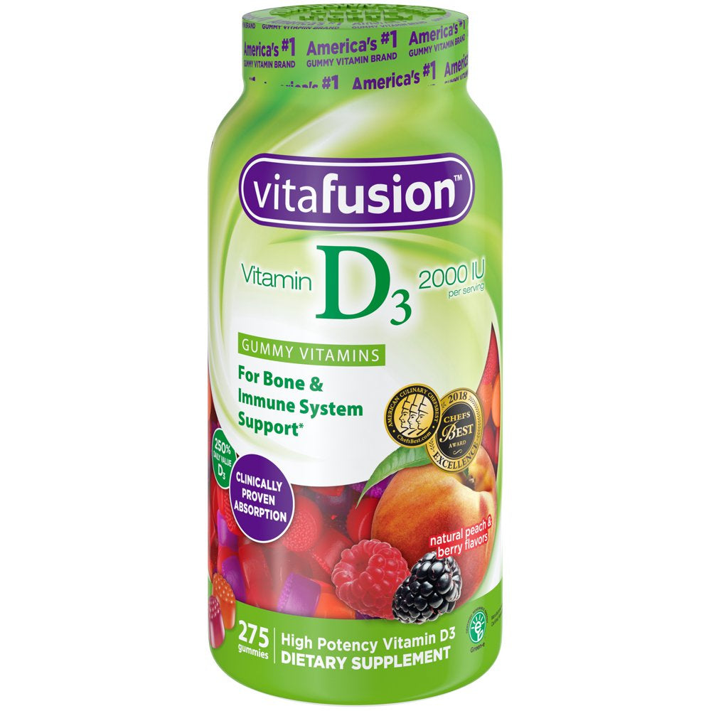 Vitafusion Vitamin D3 Gummy Vitamins, 275 Ct