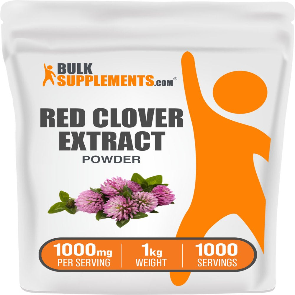 Bulksupplements.Com Red Clover Extract Powder, 1000Mg - Herbal Extract - Promotes Hair Health - Bone Support (1Kg - 1000 Servings)