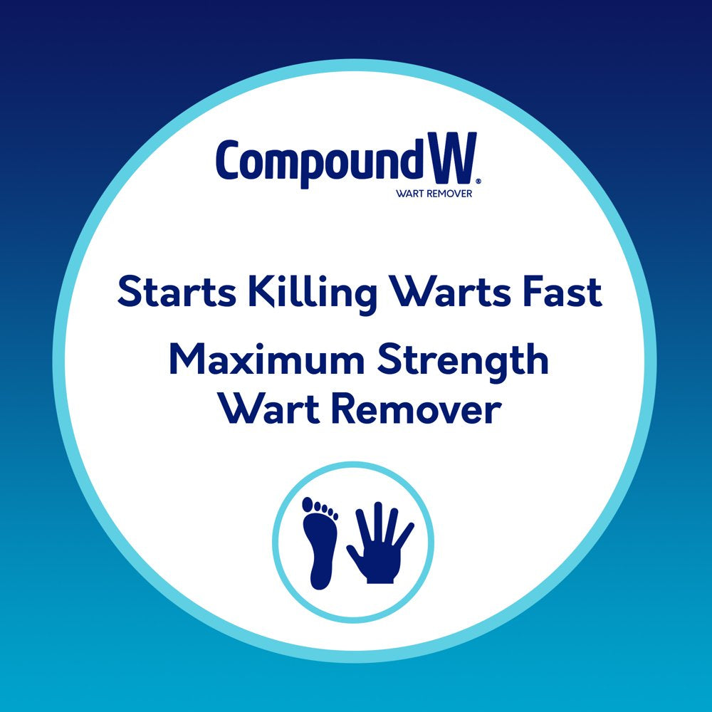 Compound W Maximum Strength One Step Wart Remover Pads, 14 Count