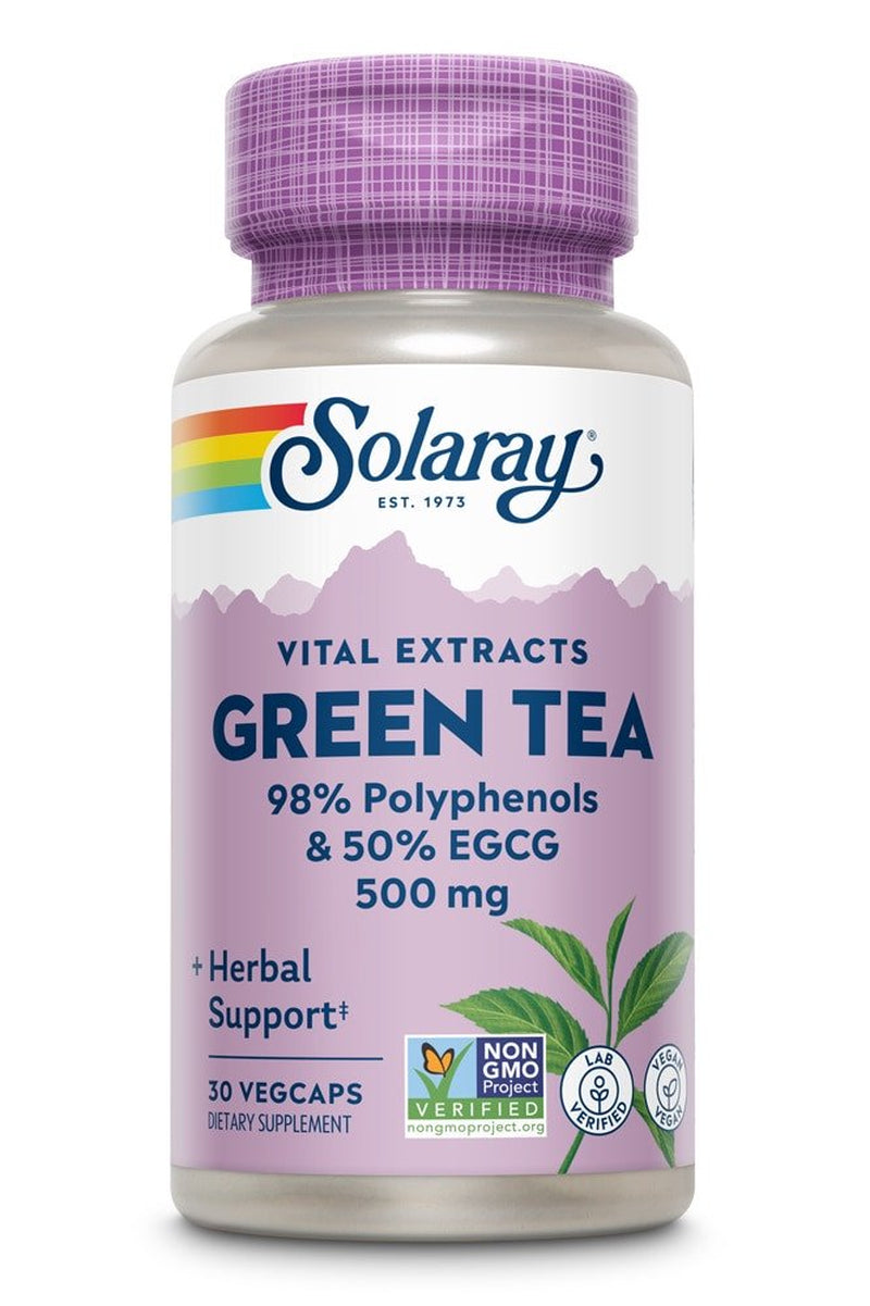 Solaray Green Tea Leaf Extract -- 500 Mg - 30 Vegcaps