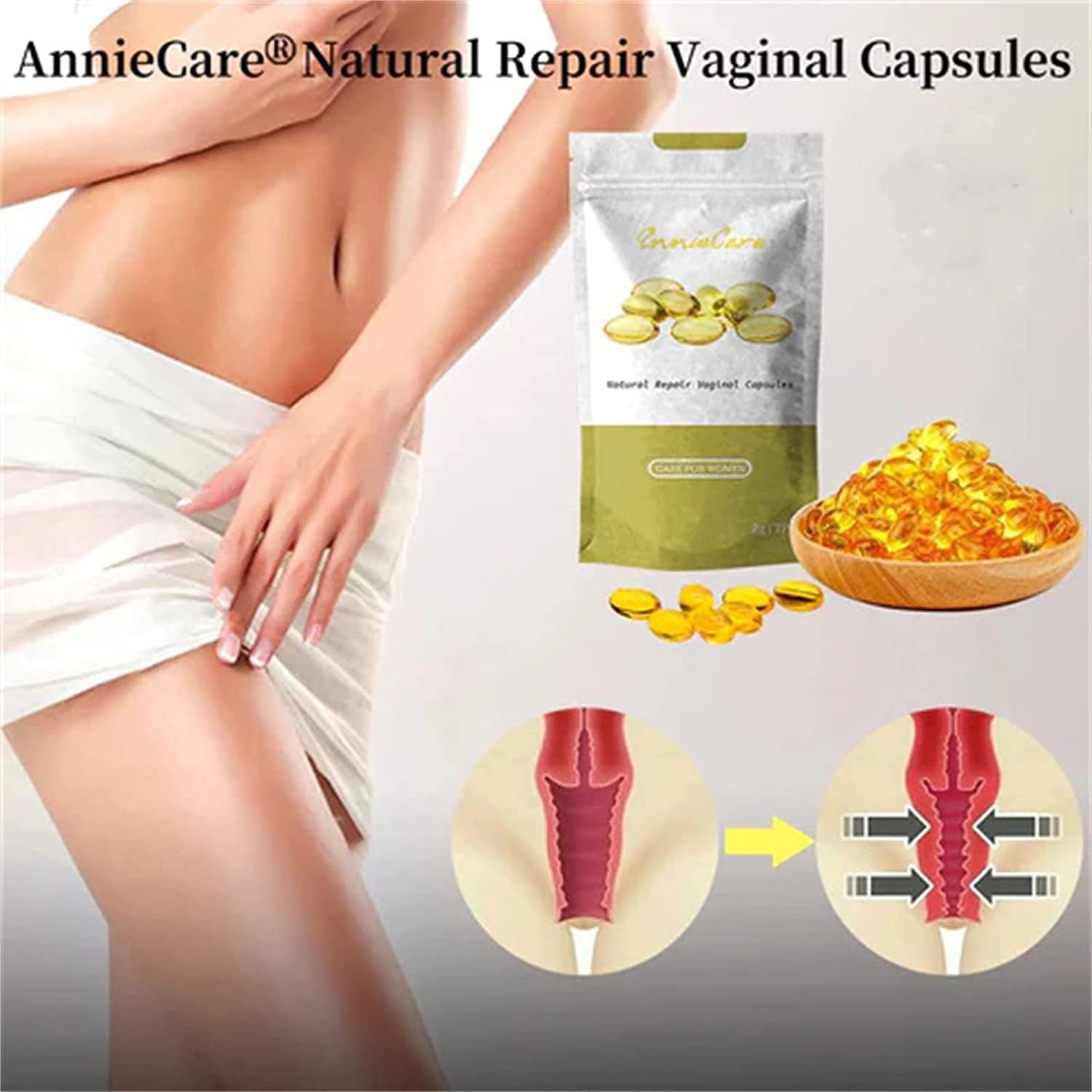 Annie Care Natural Detox Viginal Gel, Anniecare Instant Anti-Itch Detox Slimming Products, Natural Repair Vajinal Capsules