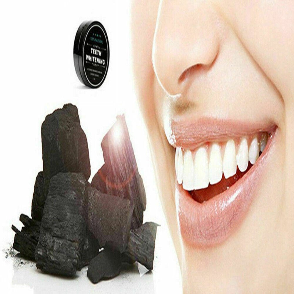 US 2-4Pc Activated Charcoal Teeth Whitening Powder Organic Coconut Removes Stain