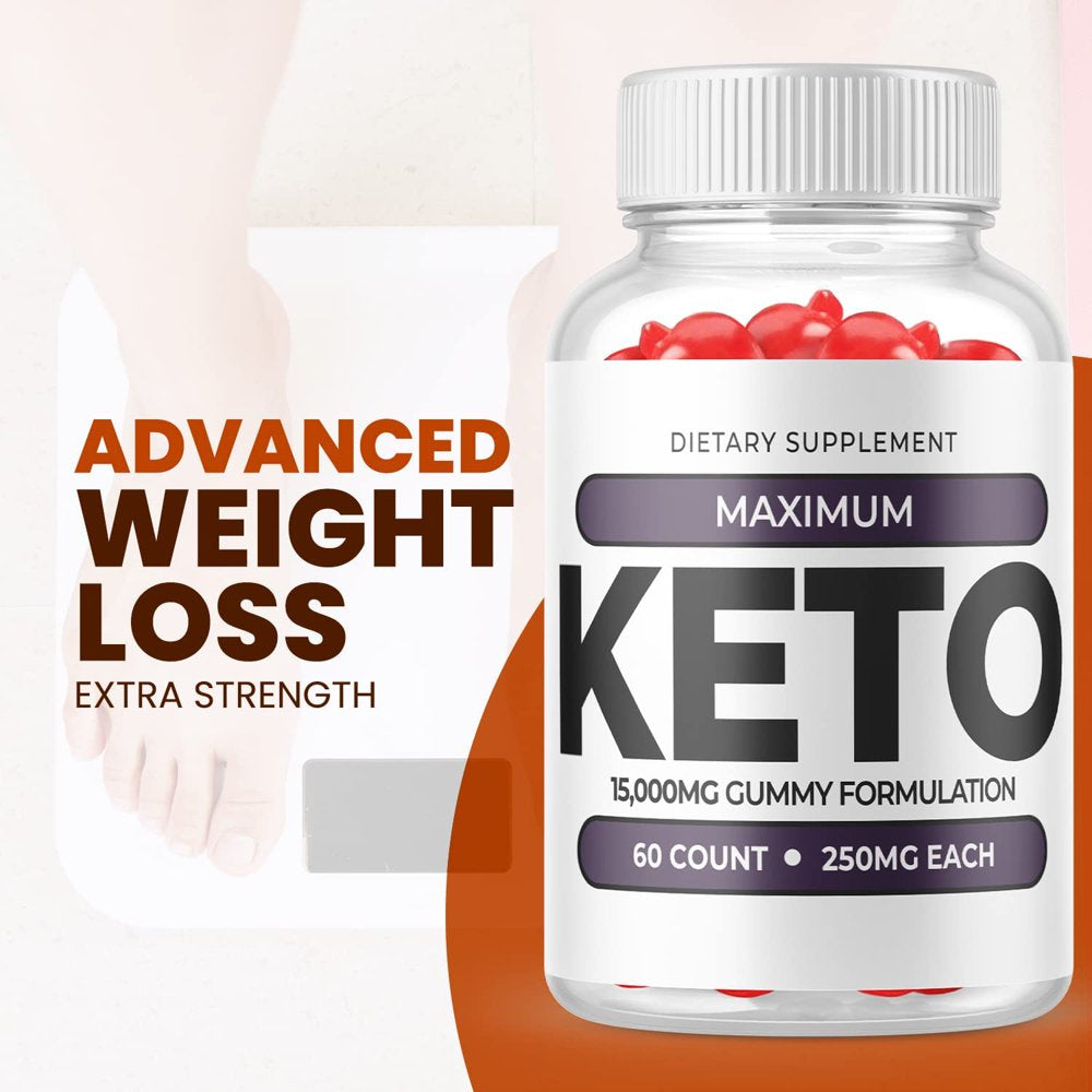 (5 Pack) Maximum Keto Gummies - Supplement for Weight Loss - Energy & Focus Boosting Dietary Supplements for Weight Management & Metabolism - Fat Burn - 300 Gummies