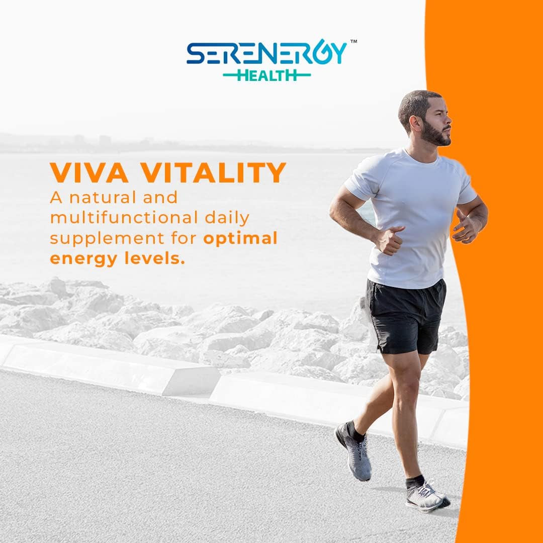 Viva Vitality - Energy and Longevity Multifunctional Dietary Supplement - Recharge Formula to Boost Energy Levels and Endurance - Support Vitality, Mental Focus (60 Capsules)