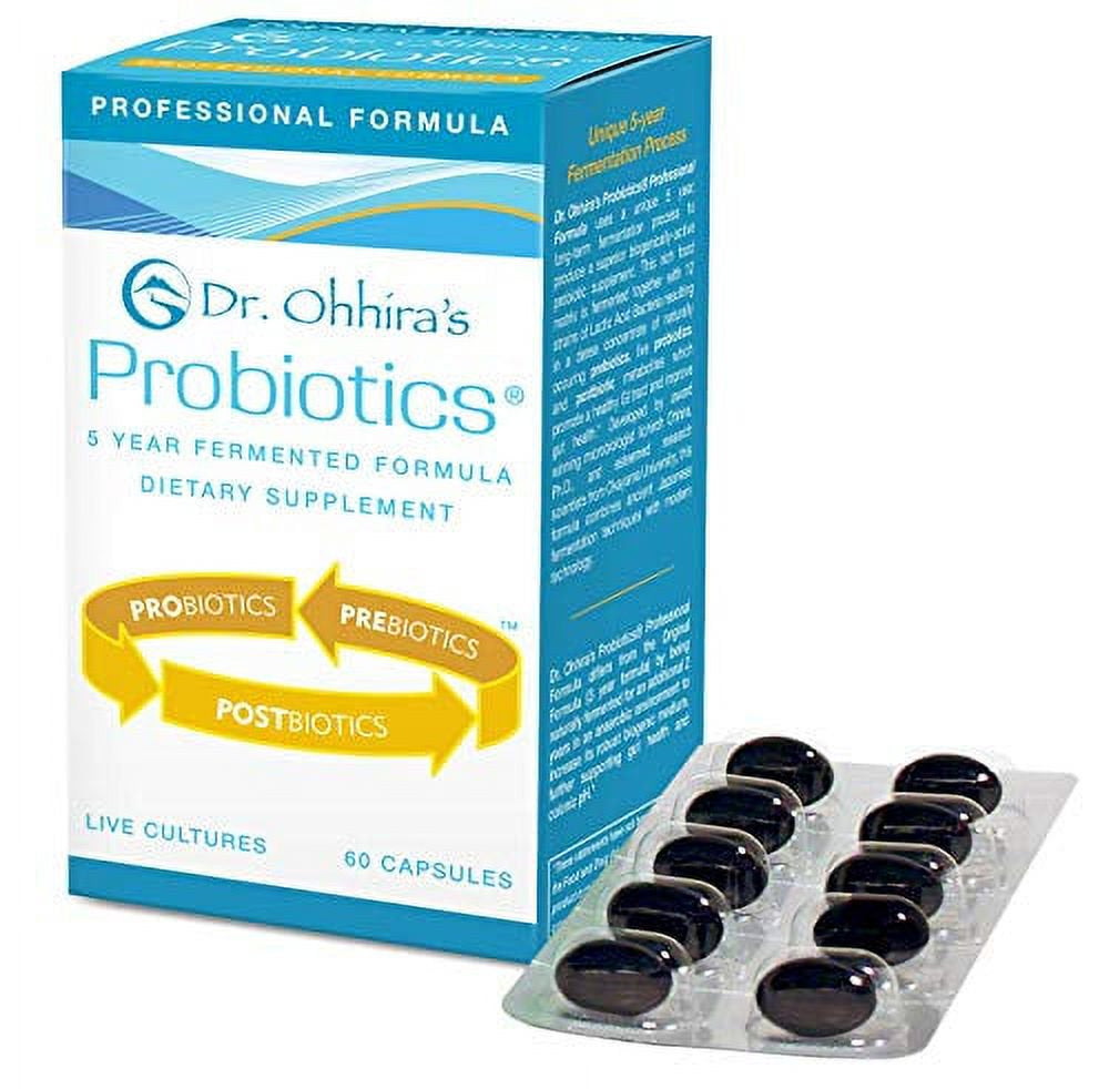 Dr. Ohhira’S Probiotics Professional Formula with 5 Year Fermented Prebiotics, Live Active Probiotics and the Only Product with Postbiotic Metabolites, 30 Capsules