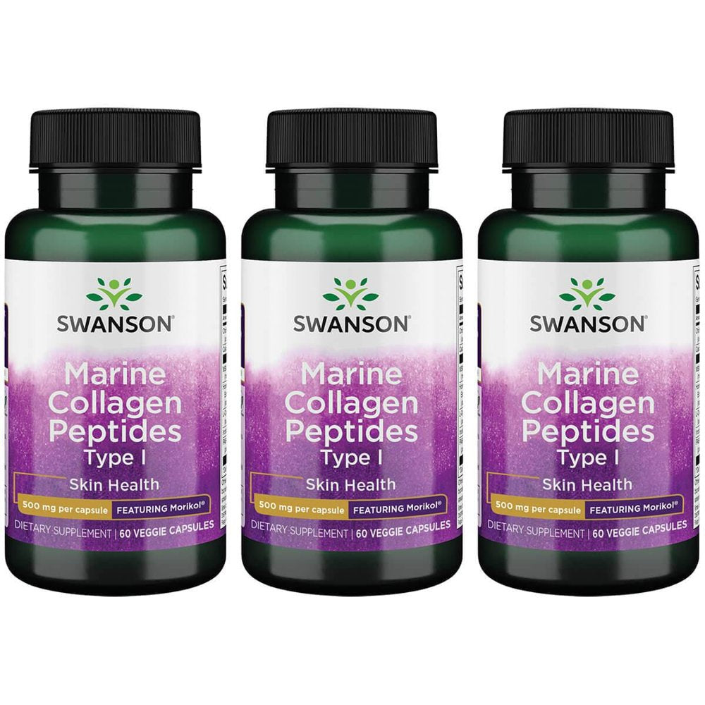 Swanson Marine Collagen Peptides Type I - Featuring Morikol 3 Pack