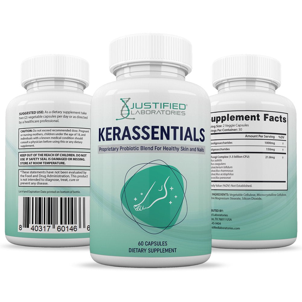 (10 Pack) Kerassentials 1.5 Billion CFU Probiotic Nail Support 600 Capsules