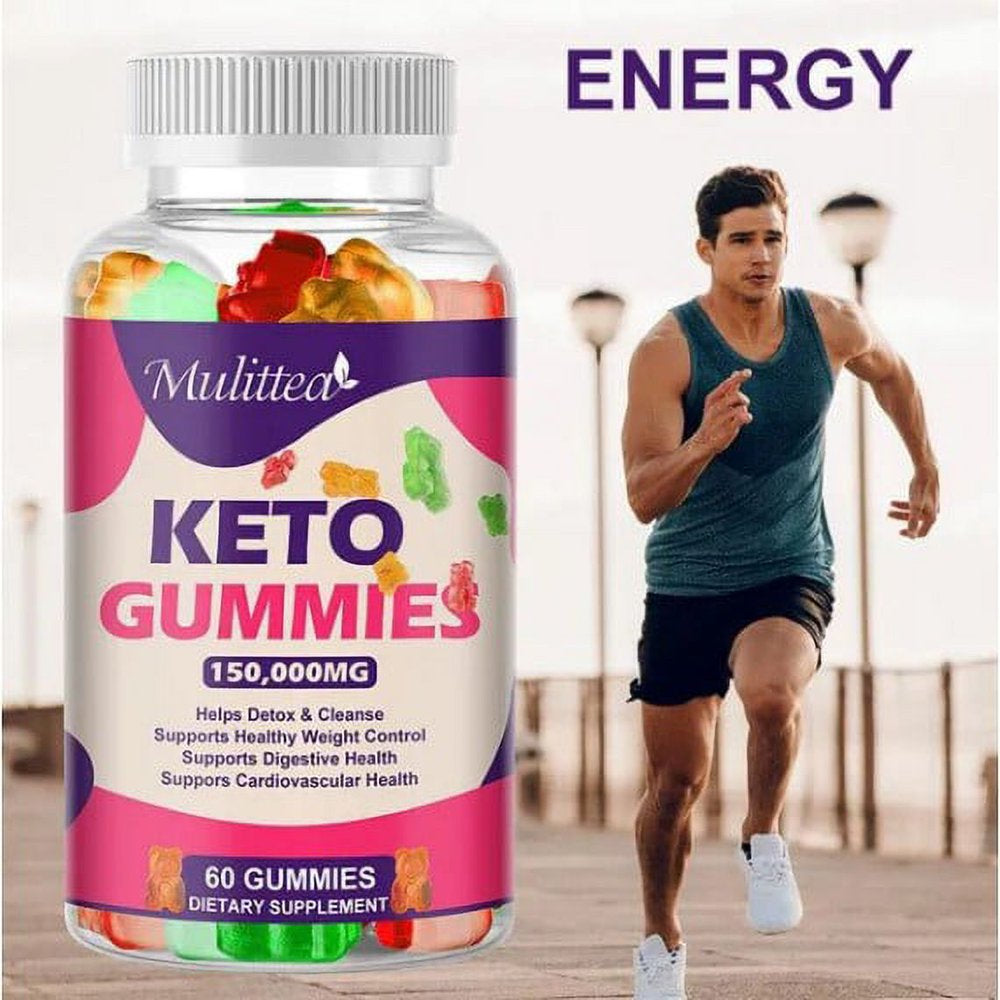 Mulittea Keto Gummies 150,000Mg Diet Supplement Slimming Bear Gummy,60 Count