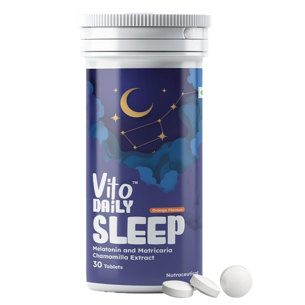 Melatonin 5Mg Sleeping Tablet Supplements for Deep Sleep & Personal Wellbeing - Balances Natural Sleep Cycle - 30 Tablets