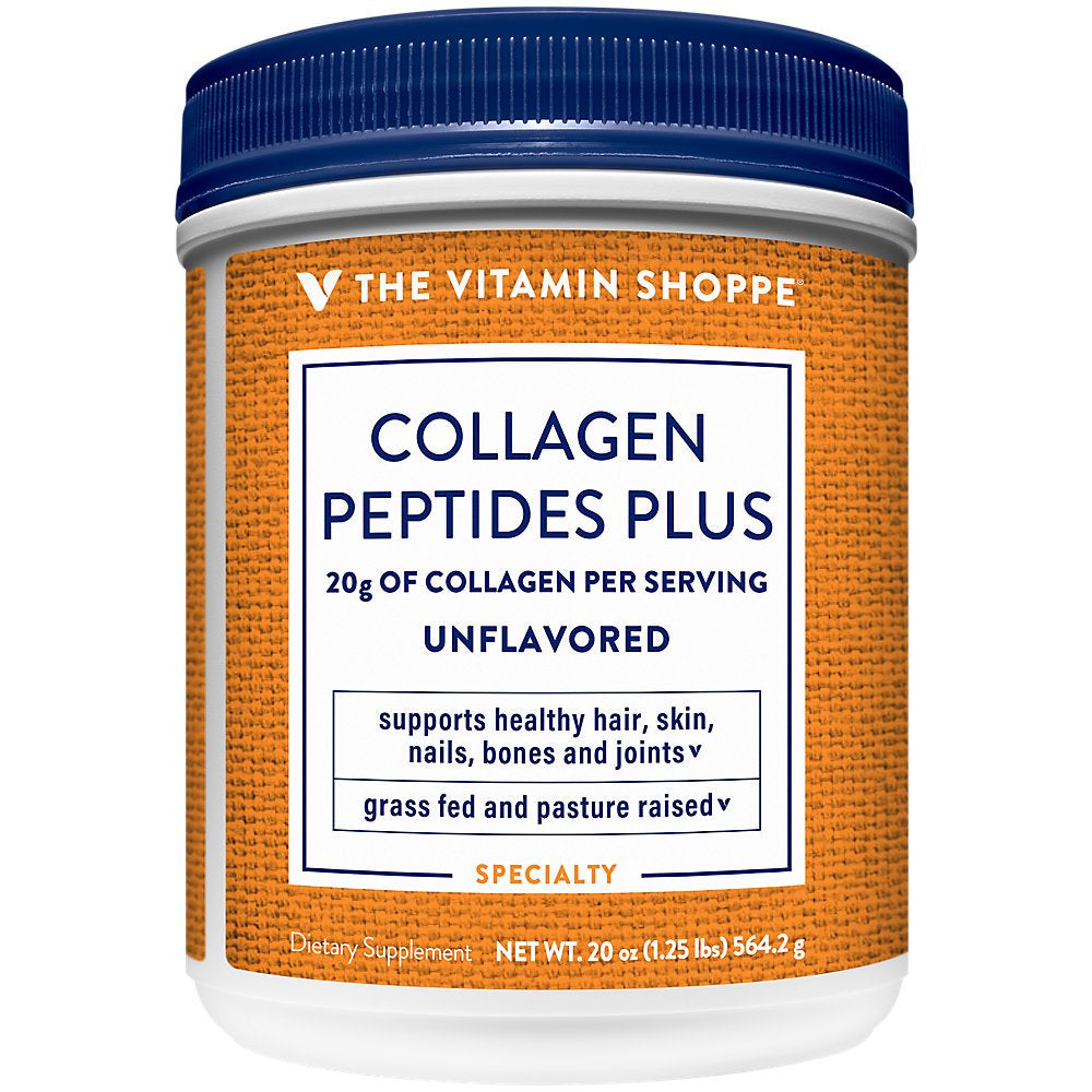 Collagen Peptides plus Powder - Hair, Skin, Nails, Bones, & Joint Health - Unflavored (20 Oz./28 Servings)