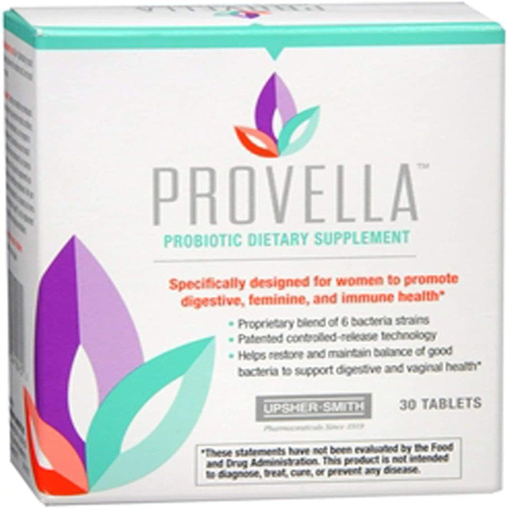 Provella Probiotic Digestive Feminine & Immune Health Support Supplement, 30 Ct, 4 Pack