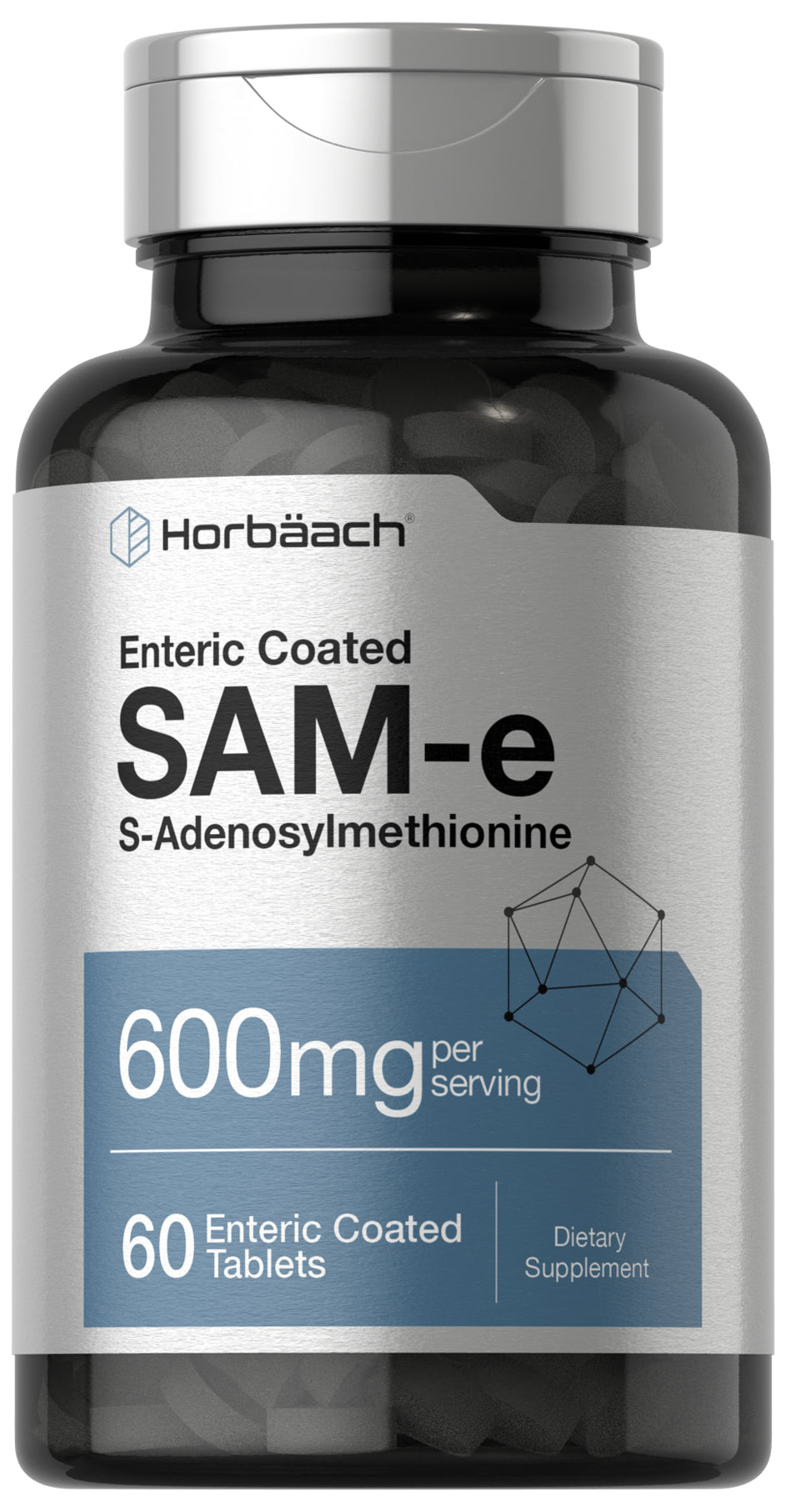 Sam-E 600Mg | 60 Capsules | S-Adenosylmethionine | by Horbaach