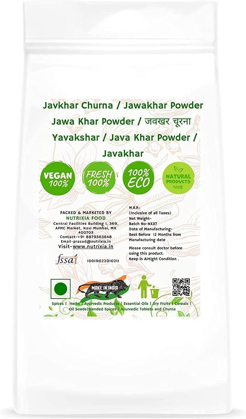 CROW Javkhar Churna/Jawakhar Powder Jawa Khar Powder/जवखर चूरना Yavakshar/Java Khar Powder/Javakhar (100 GMS)