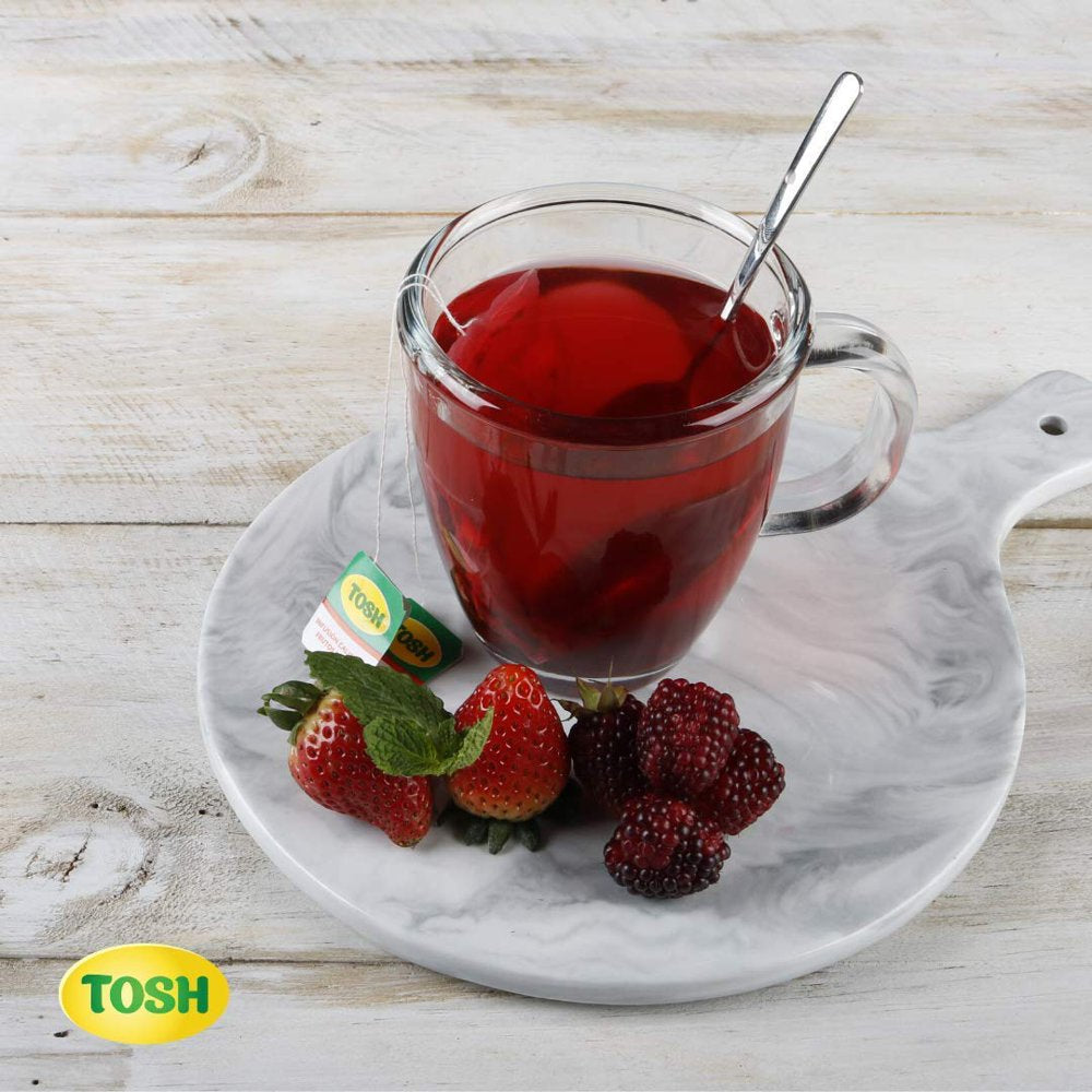 Tosh Herbal Tea Red Berries, 0.84 Oz, 20 Ct, Pack of 3