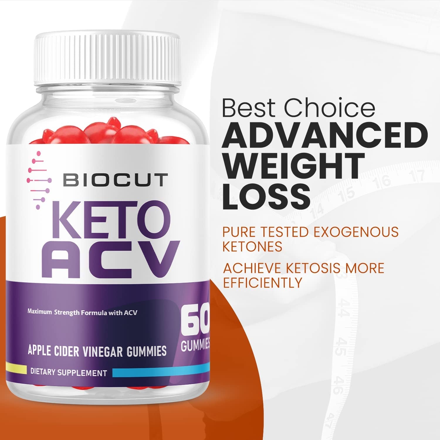 (5 Pack) Biocut Gummies - Official Biocut Formula, Vegan Non GMO - Biocutketo Gummies, Biocutacv, Biocutketoacv AVC Gummies, with Beet Root Juice, Pomegranate Juice, Vitamin B12, Biocut (300 Gummies)