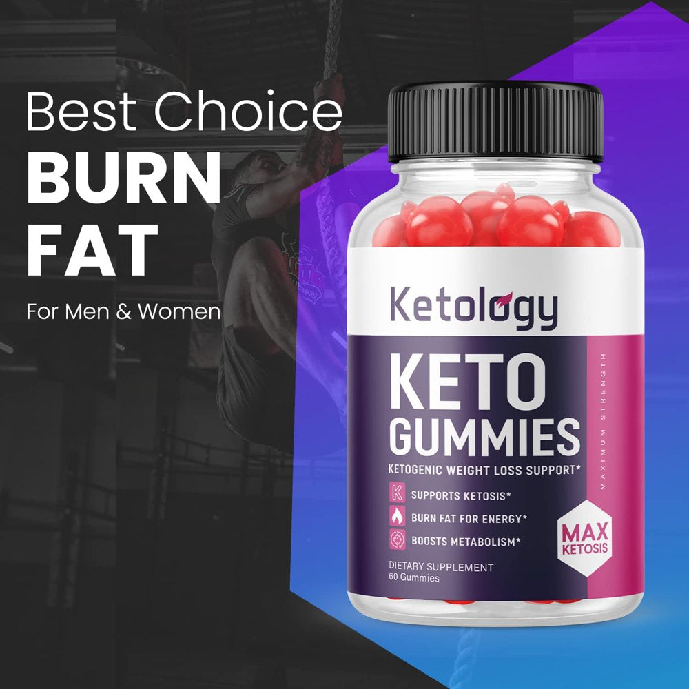 (2 Pack) Ketology Keto ACV Gummies - Supplement for Weight Loss - Energy & Focus Boosting Dietary Supplements for Weight Management & Metabolism - Fat Burn - 120 Gummies