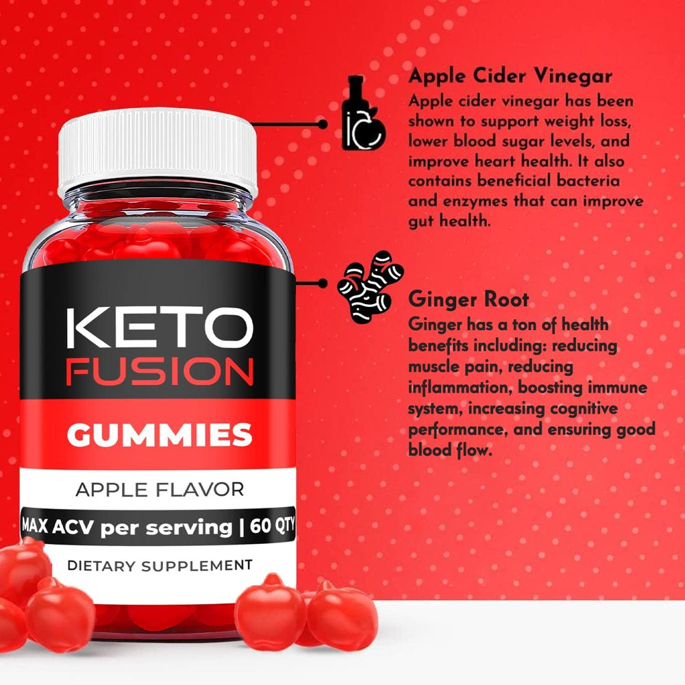 (5 Pack) Keto Fusion Keto ACV Gummies - Supplement for Weight Loss - Energy & Focus Boosting Dietary Supplements for Weight Management & Metabolism - Fat Burn - 300 Gummies