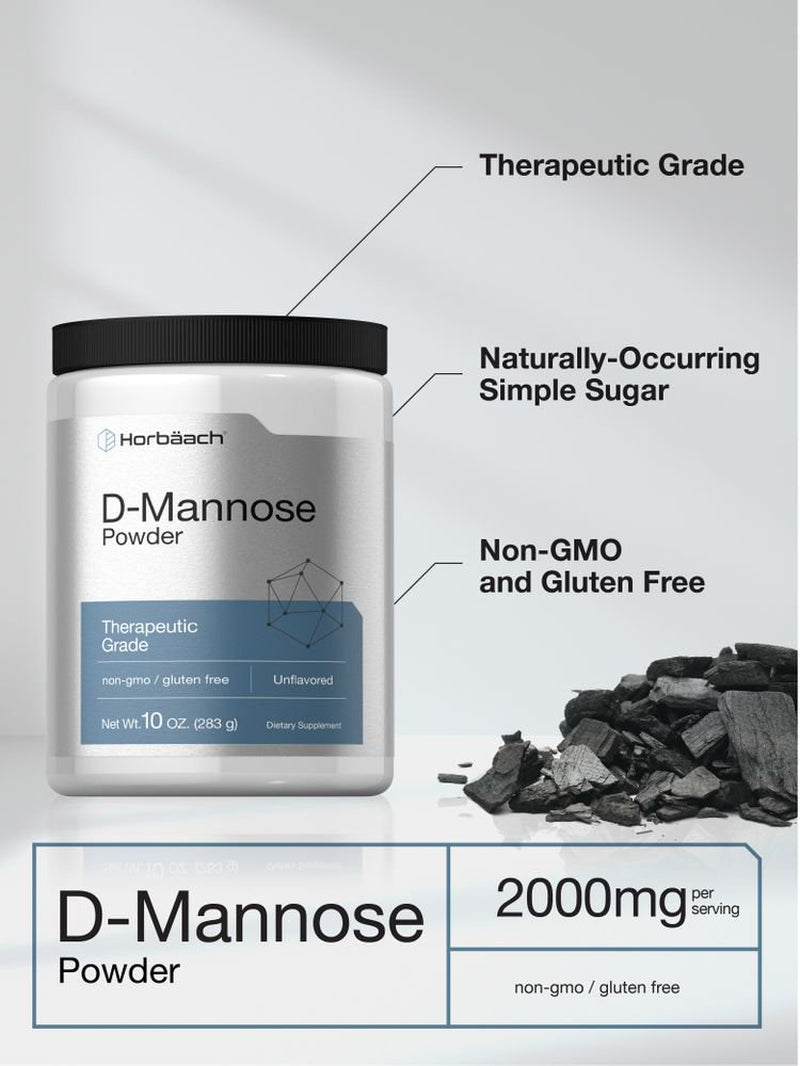 D Mannose Powder | 10Oz | Vegetarian & Unflavored | by Horbaach