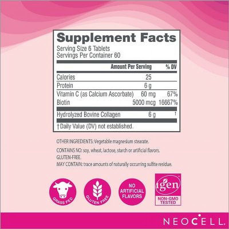Neocell Super Collagen Nail & Hair Health+ Vitamin C & Biotin (360Ct.)