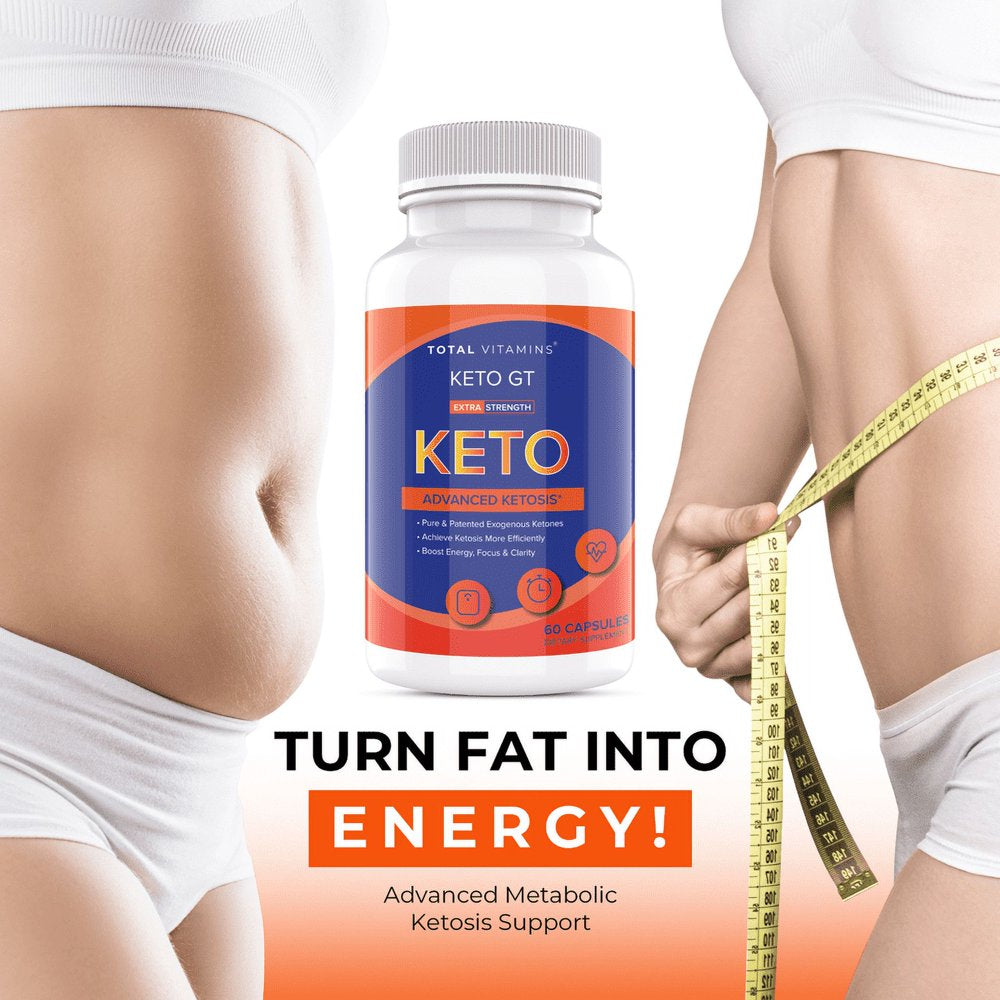 Keto GT Advanced Weight Loss 800Mg Fast Keto Diet Pills Fat Burner 60 Capsules