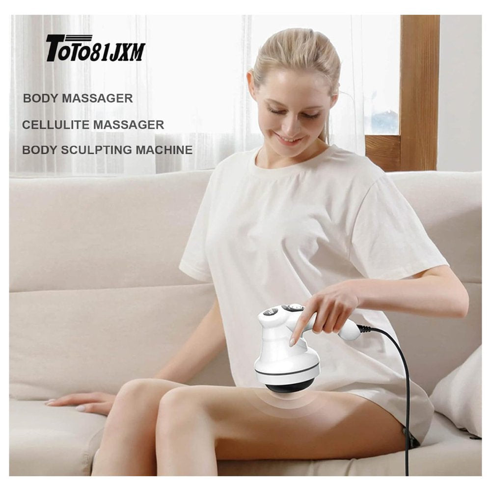 Gnhoch Cellulite Massager,Fat Cellulite Remover Machine for Body Sculpt,Stomach Massager for Belly,Electric Handheld Massager,Massage Abdomen Thighs Butt Back Neck Muscle Lymphatic Para Celulitis