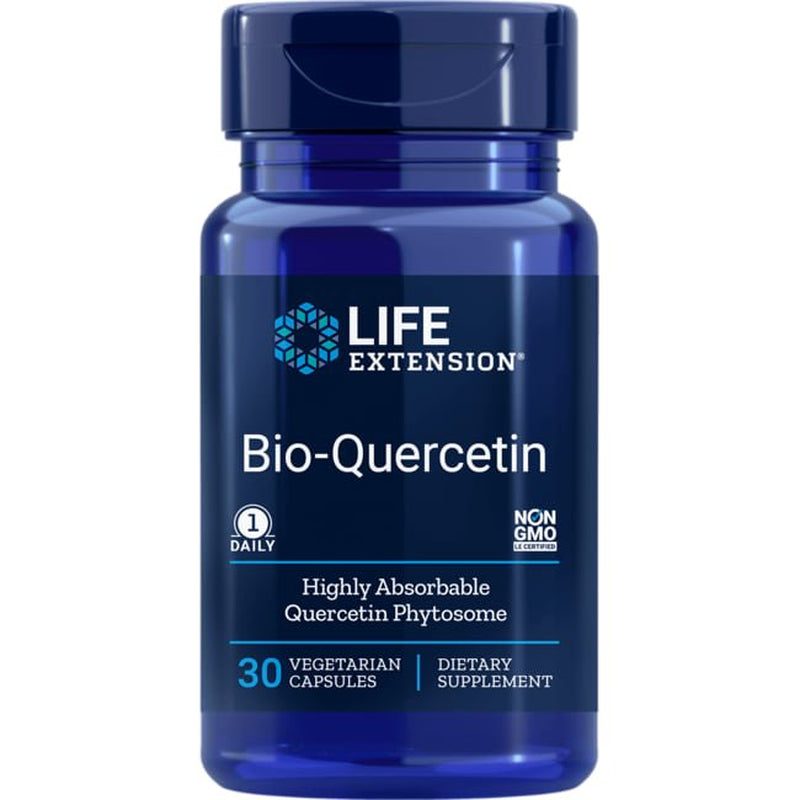 Life Extension Bio-Quercetin, Supports Immune & Heart Health, Potent Antioxidant, Gluten-Free, Once Daily, 30 Vegetarian Capsules