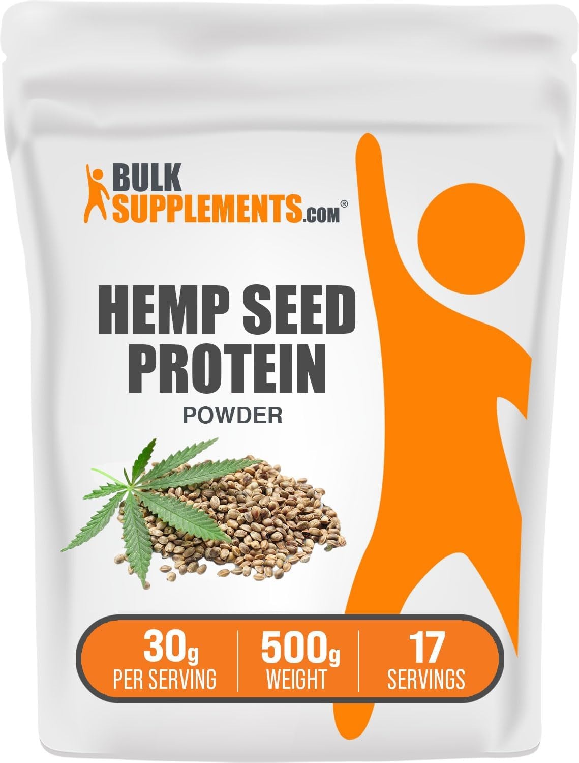 BULKSUPPLEMENTS.COM Hemp Powder - Vegan Protein Powder - Unsweetened Protein Powder - Superfood Protein Powder (500 Grams - 1.1 Lbs)