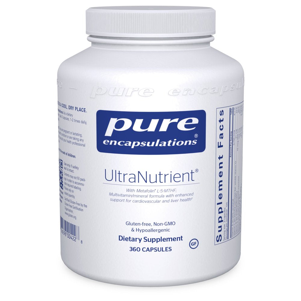 Pure Encapsulations Ultranutrient | Multivitamin Supplement to Support Liver, Cardiovascular Health, and Antioxidants* | 360 Capsules