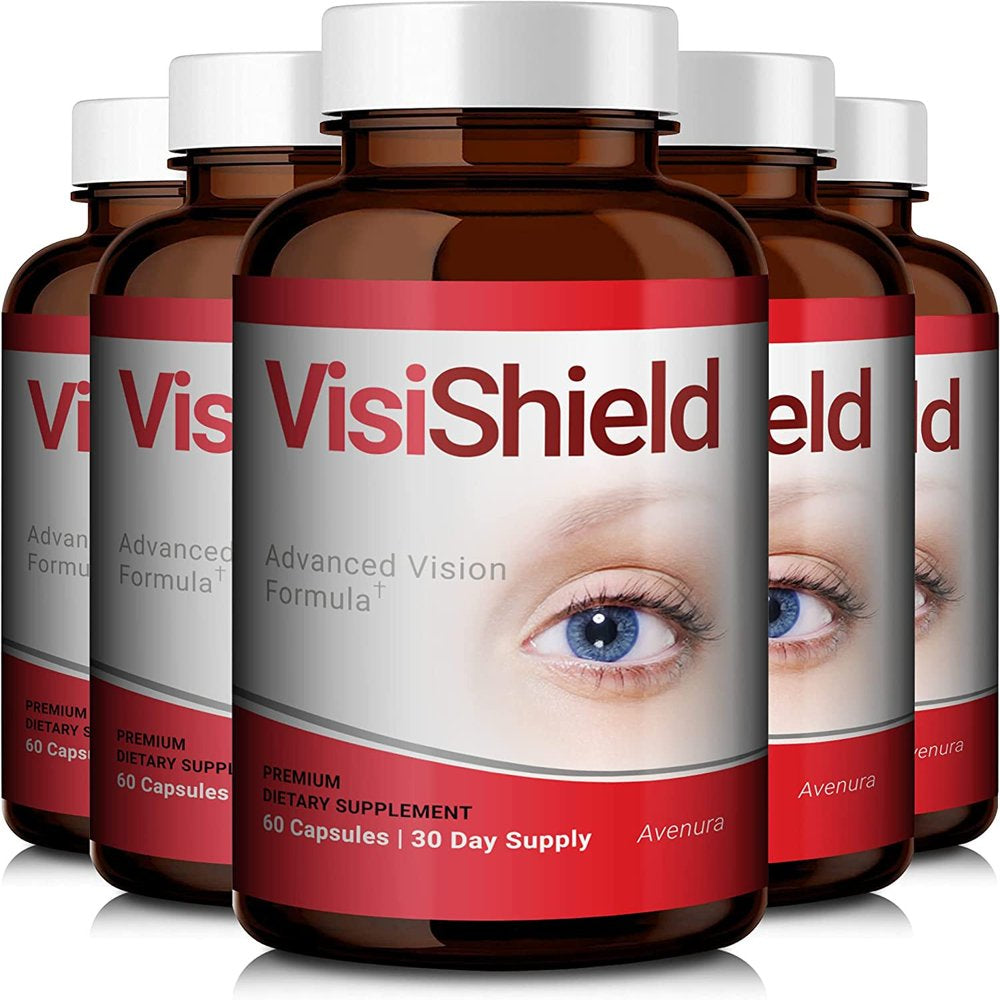 5 Pack Visishield Advanced Vision Formula for Eyes 300 Capsules