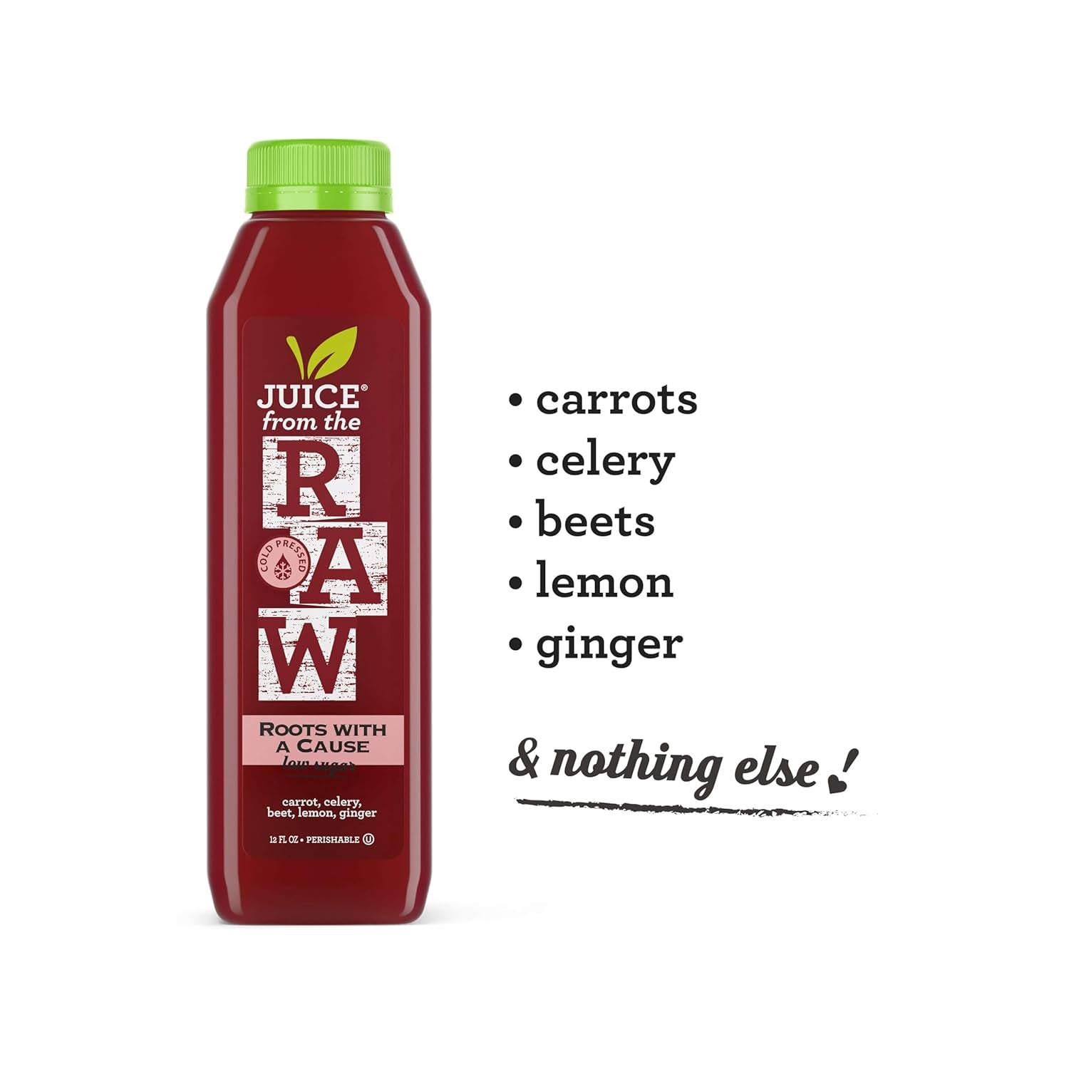 3-Day Low Sugar Juice Cleanse by Juice from the RAW® - 100% Raw Cold-Pressed Juices (18 Total 12 Oz. Bottles)