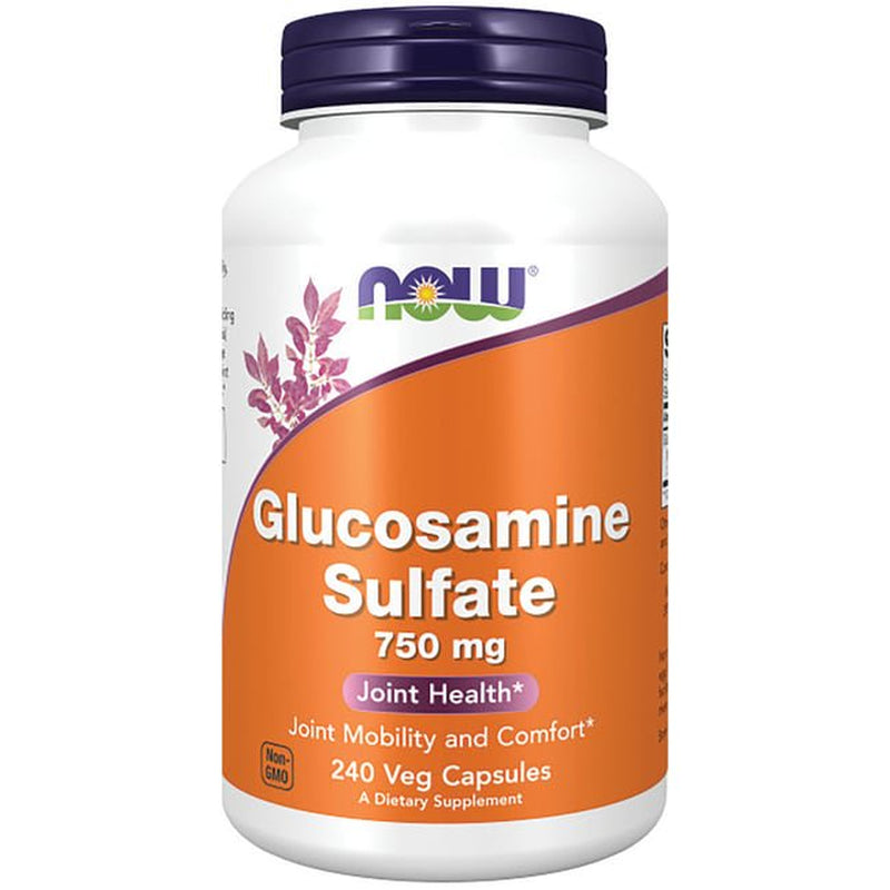 NOW Supplements, Glucosamine Sulfate 750 Mg, with UL Dietary Supplement Certification, 240 Veg Capsules