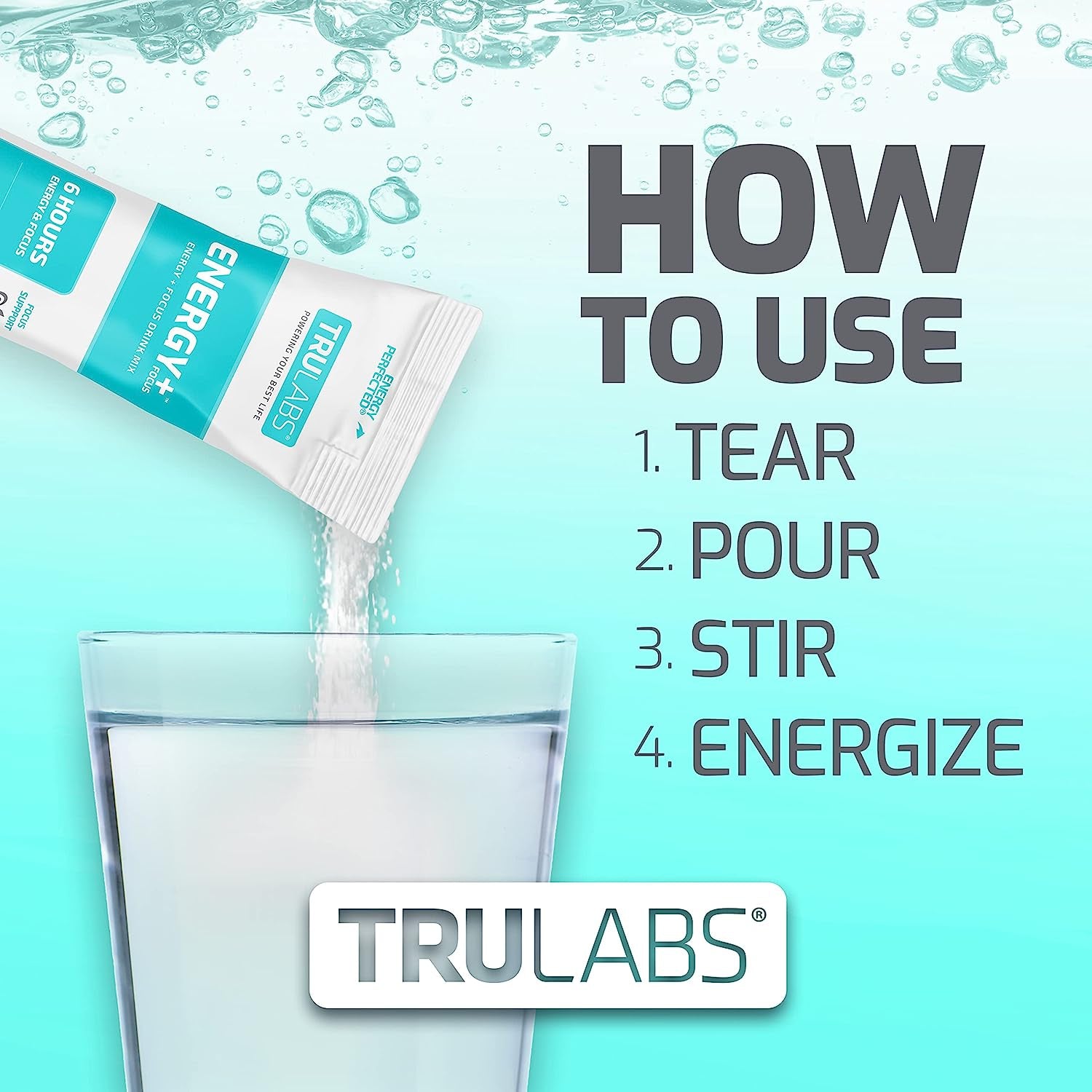 Trulabs Endurance Energy + Focus, Powdered Drink Mix, Frost