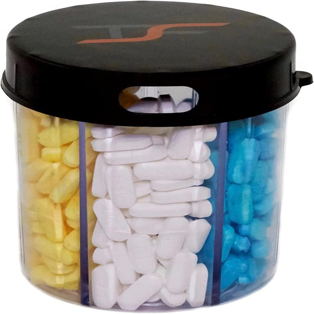 TSF Travel Pill Vitamin Medication Holder Dispenser Organizer Storage