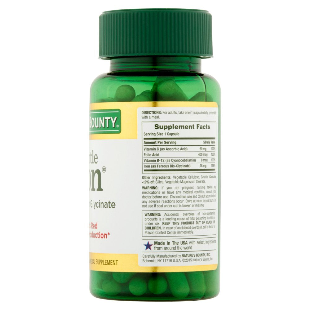 Nature'S Bounty Gentle Iron 28 Mg 90 Capsules (Pack of 3)