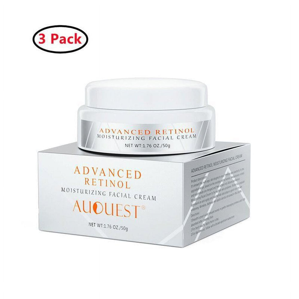 3 Pack Retinol Advanced Moisture Cream for Face, Body, & Hands, Boosts Skin Firmness, Enhances Skin Tone
